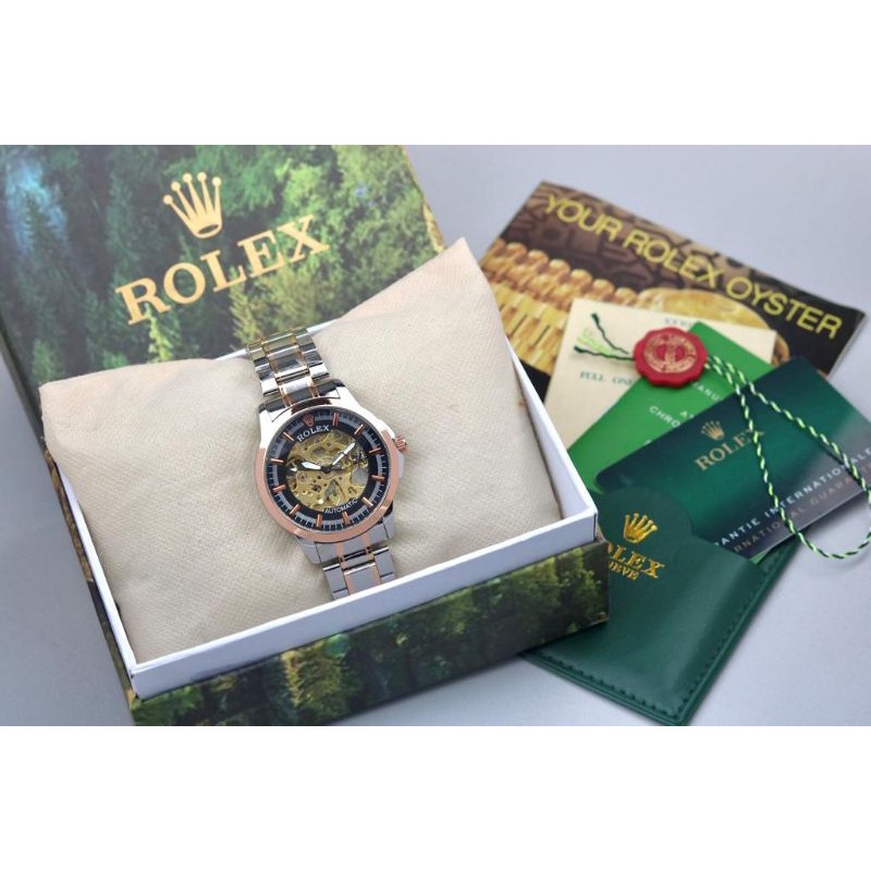 (COD)✅JAM TANGAN PRIA ORIGINAL ROLEX AUTOMATIC FREE BOX ROLEX (SUPER PREMIUM)