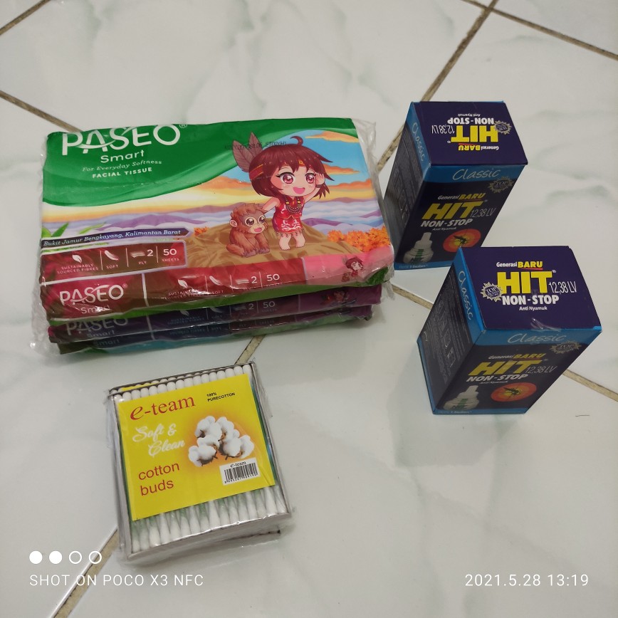 Tissue Paseo Travel Pack 50 Sheets 2 Ply