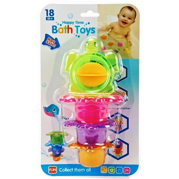 DBT599 HAPPY TIME BATH TOYS KURA  5524  GELAS CUP UNTUK MAINAN MANDI BAYI