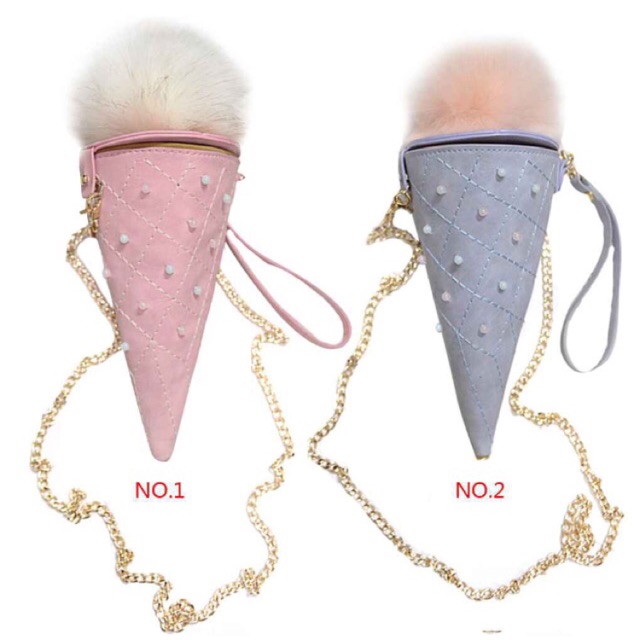 Tas es krim import / tas selempang ice cream anak dewasa / tas slempang es krim / sling bag lucu