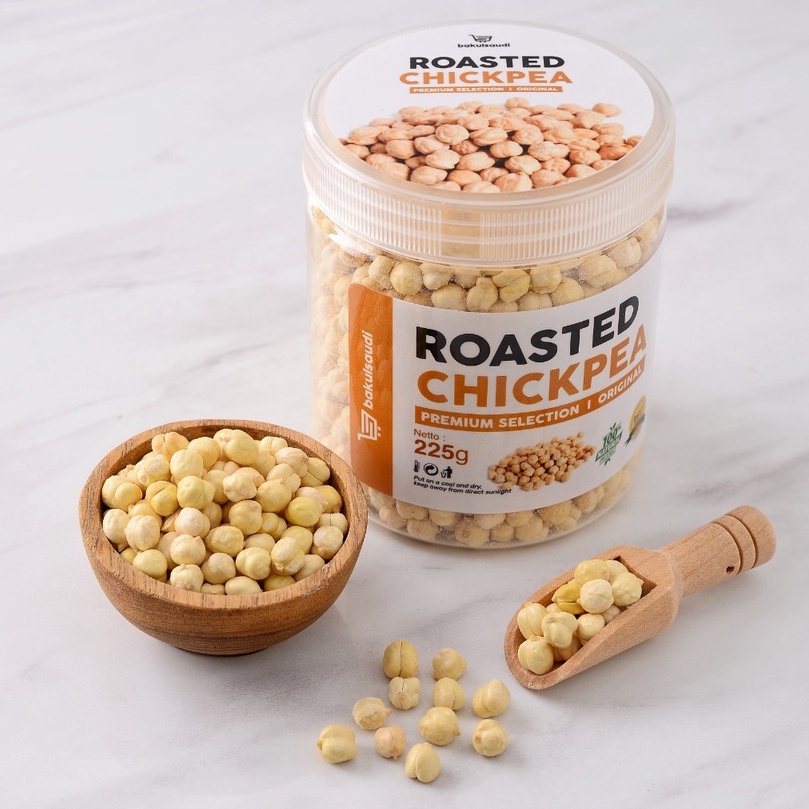 Kacang Arab Premium Panggang Renyah &amp; Gurih Original 100% Roasted Chickpeas Chickpea Garbanzo Asli