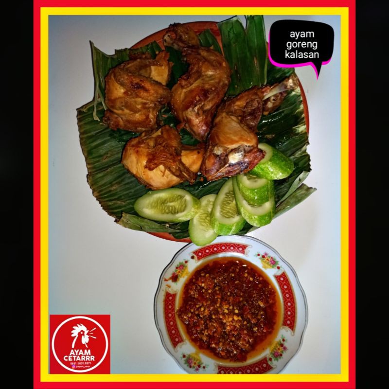 

ayam goreng kalasan/ayam enak/ayam empuk/ayam bumbu kalasan/ayam frozeen
