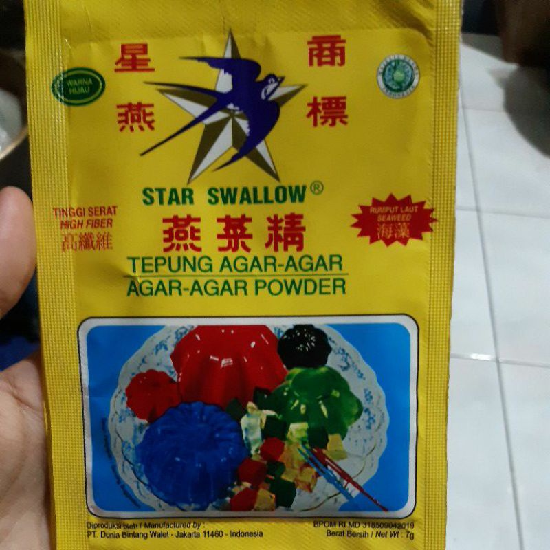 

Tepung Agar Agar STAR SWALLOW