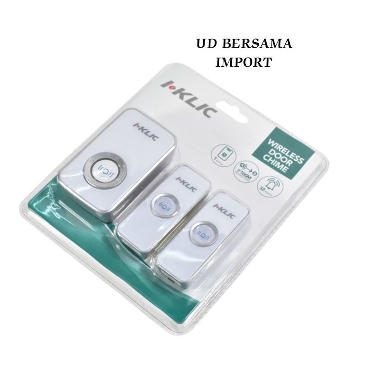 Bel Pintu Nirkabel 2 Transmitter/Wireless Doorbell/ Dengan Baterai