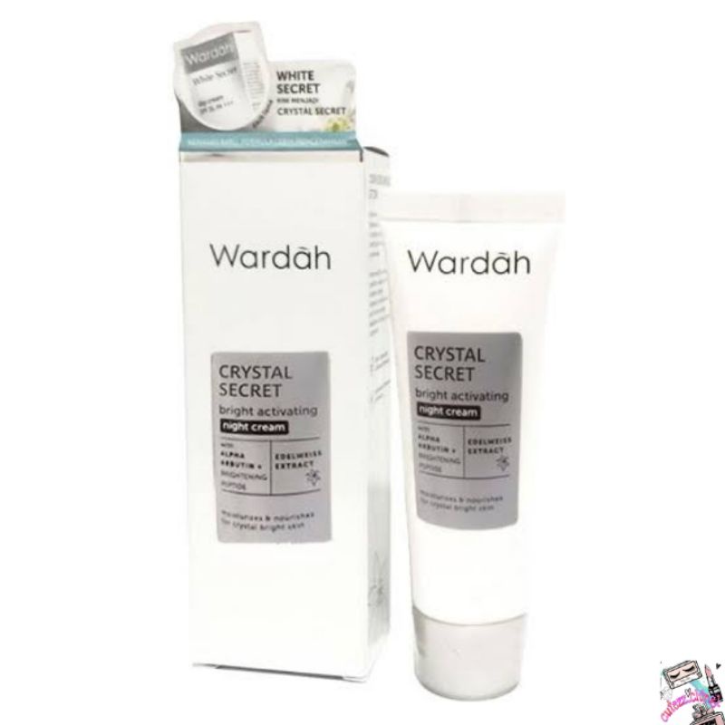 ☃Cutezz_Ching1☃Wardah Crystal Secret Brightening Day Cream/Night Cream