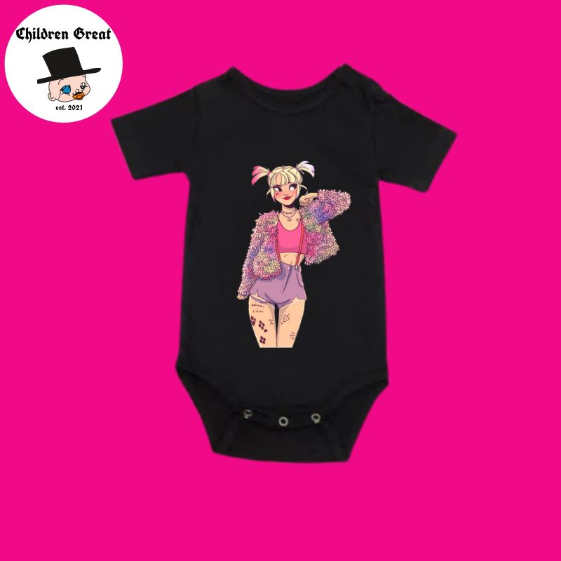 kaos baju bayi HARLEY QUINN tshirt DC komik tee jumper baby kids kaus pendek usia 0 1 2 3 4 5 6 7 8 