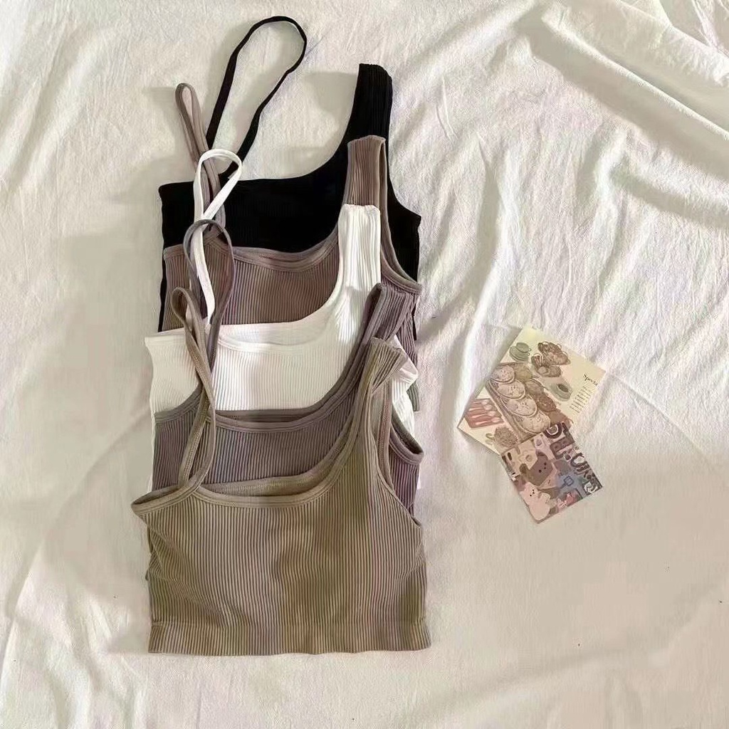 EJ - BR05 - Sling Tanktop / Crop Top / Atasan Wanita Bralette Push Up-7