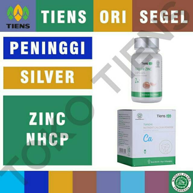 Tiens / Tianshi PAKET PENINGGI BADAN SILVER | Zinc + NHCP