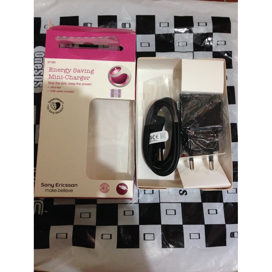 [termurah] Charger Sony Xperia +Kabel Data EP880 EP 880 EP-880 Original 1500mah