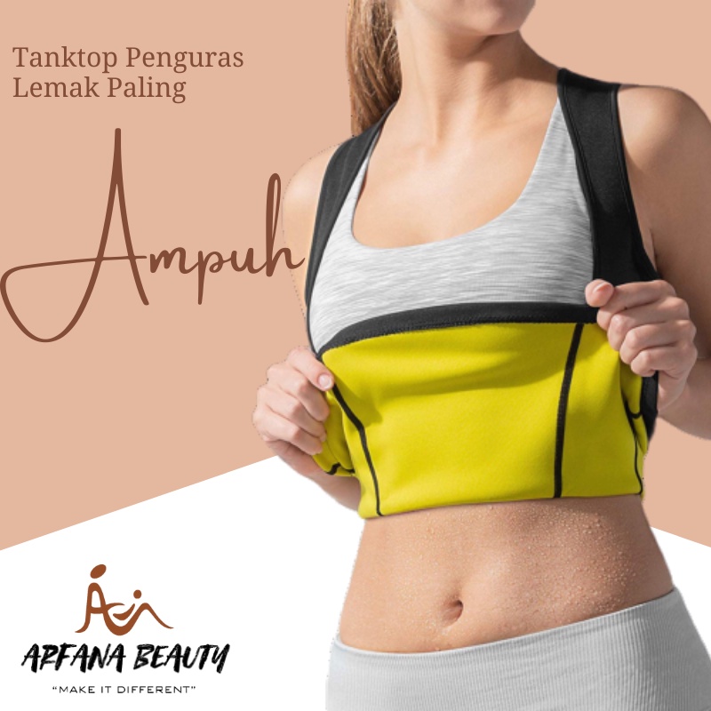 Korset Pelangsing badan Wanita Ampuh Tanktop Pembakar Lemak Perut Pengecil Perut Body Sauna Corset Cami Hot Shapers Slimming Vest Original Termurah Berkualitas CHS-1054