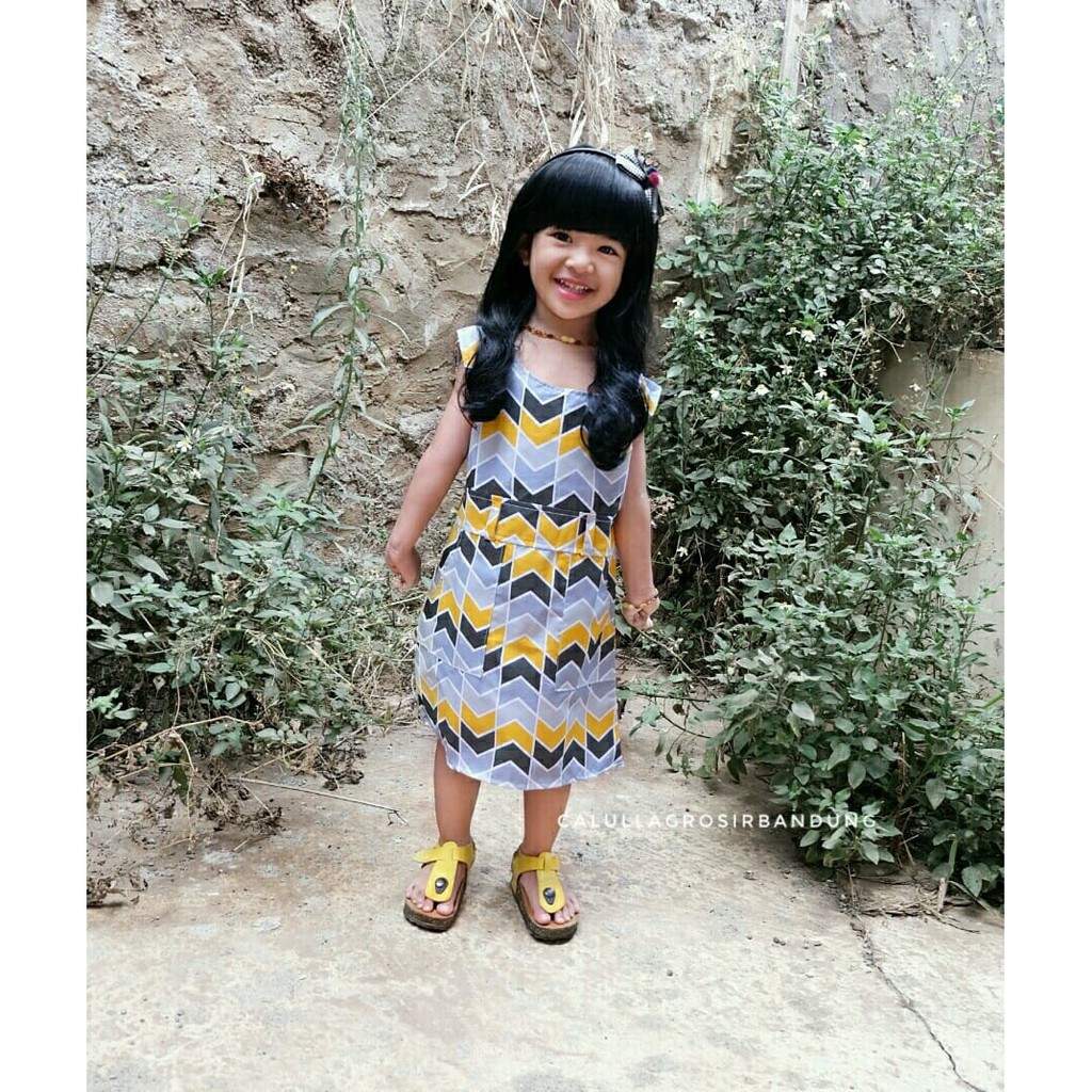 Dress Anak  Long Button DRESS MURAH BaJu  Anak  Perempuan  