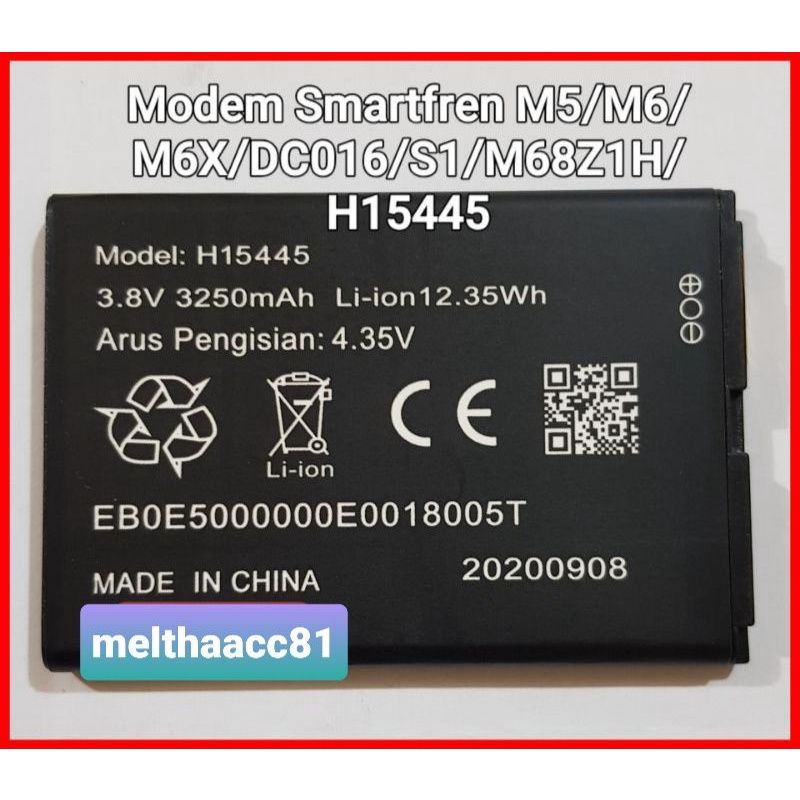 Baterai Battery Batre Modem Smartfren M5 M6 M6X Original Battery Baterai Wifi H15445