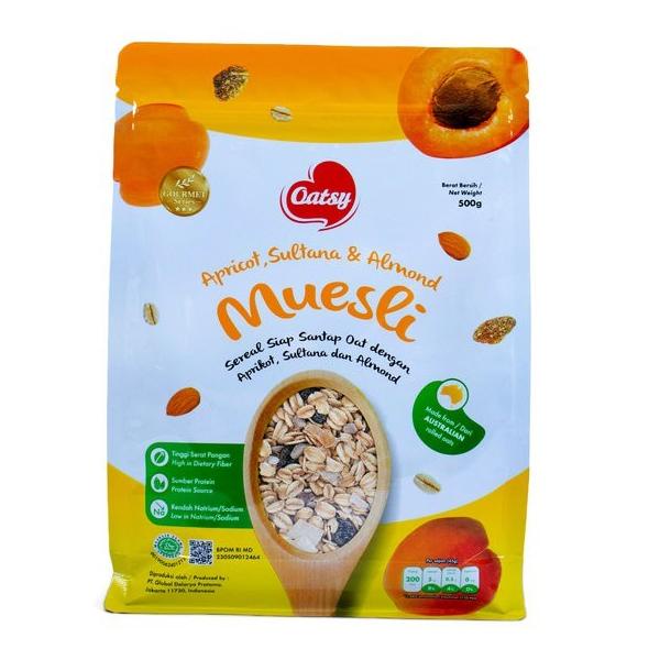 

OATSY MOESLI APRICOT SULTANA ALMOND 500 GR