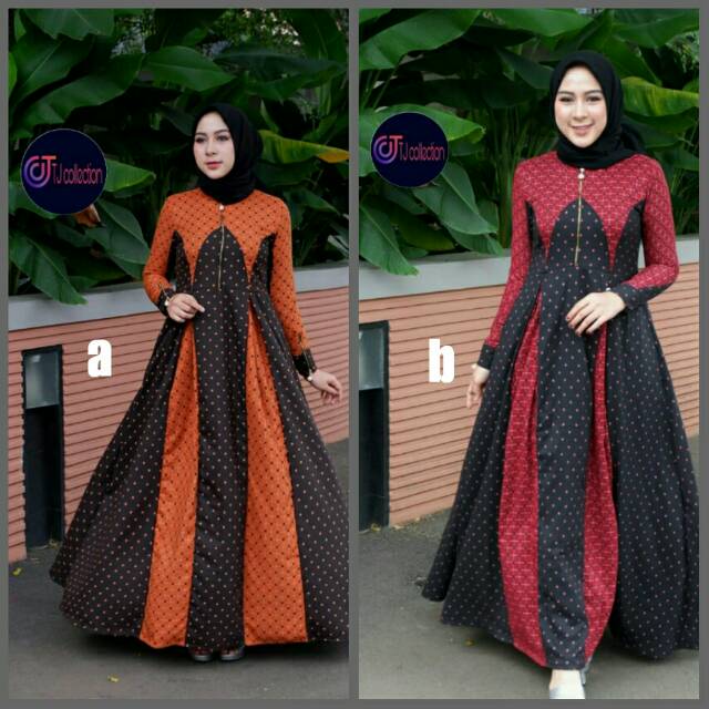 Gamis ori gaun pesta dress selvina vol 2 by Tj collection