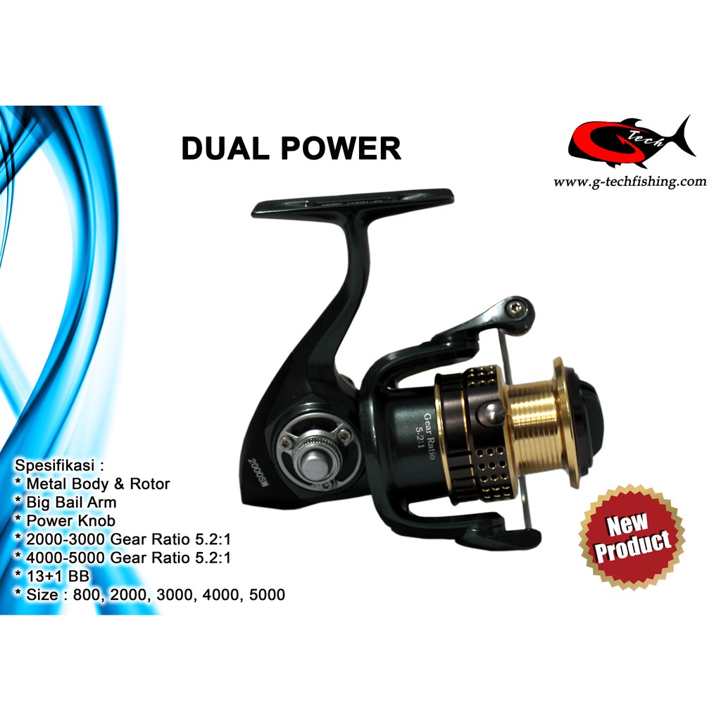 G-Tech Dual Power Fishing Reel 5000 SW