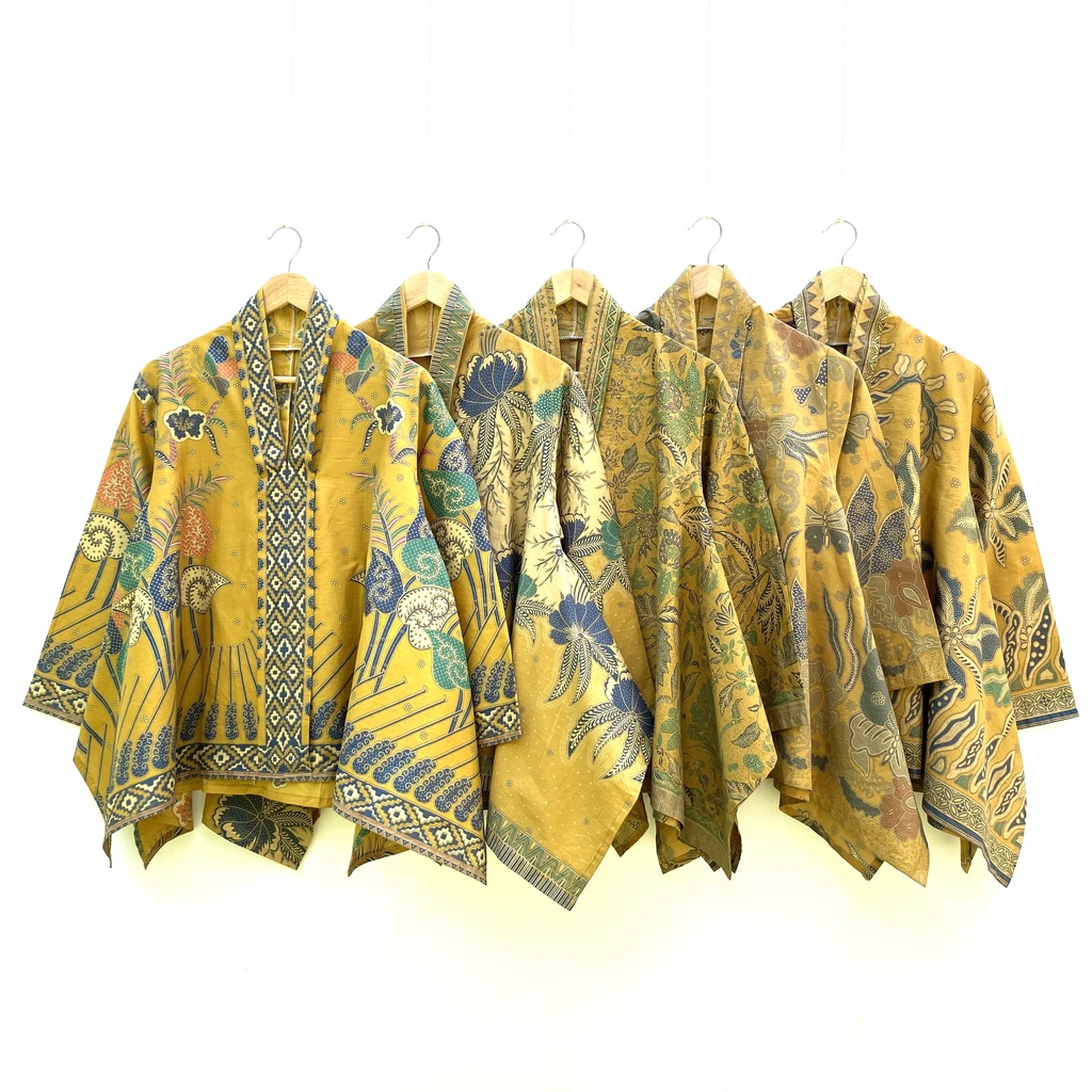 [PREMIUM] Blus Kartini Yellow Series Warna Batik Soft Katun Atasan Kerja Casual Modern Solo