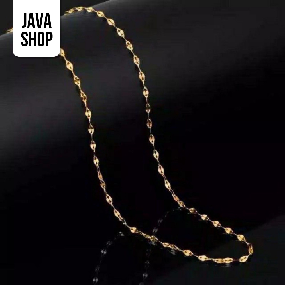 JAVASHOP Kalung Titanium Anti Karat Pecah Kopi