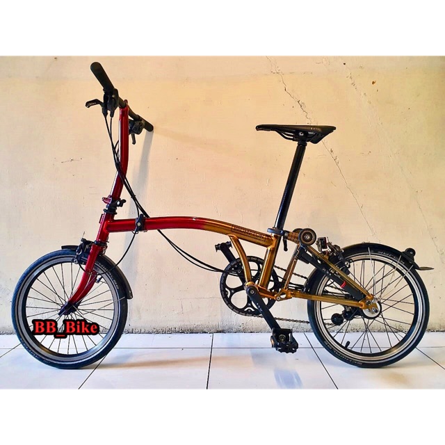 Sepeda Brompton Lion City Limited edition Mulus like new - Langka - Folding Bike