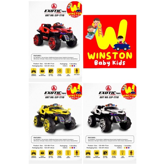 MAINAN MOBIL AKI ANAK JEEP  EXOTIC EJP 7710