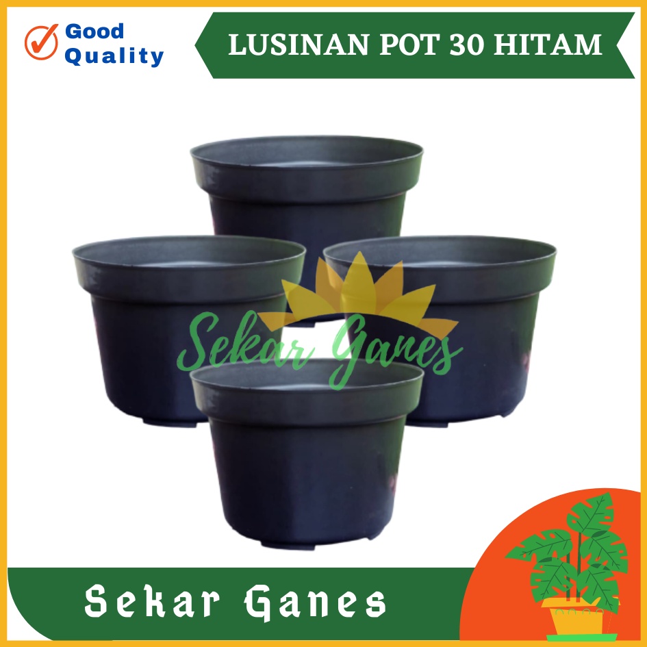 LUSINAN Pot 30 Hitam Isi 3 Pcs TERMURAH GROSIR Pot 3pcs Lusinan Hitam Murah Termurah 12 15 17 20 25