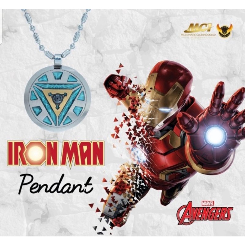 Kalung Pendant Iron Man MCI ORIGINAL