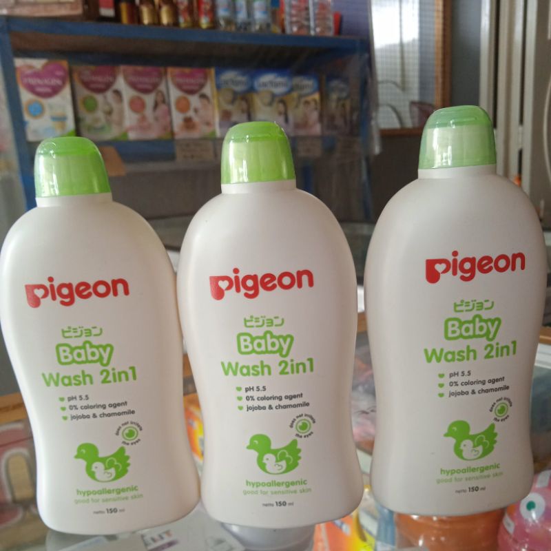 PIGEON BABY WASH 2in1/ PIGEON SABUN DAN SHAMPO 150GR