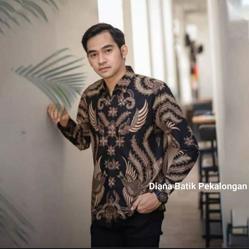 GROSIR TERBARU Baju Batik Pria Gus Azmi Syubbanul Muslimin Santri muslim Kemeja Batik Lengan Panjang