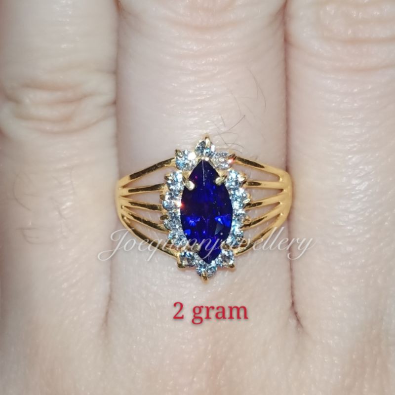 cincin mata besar 2 gram emas muda