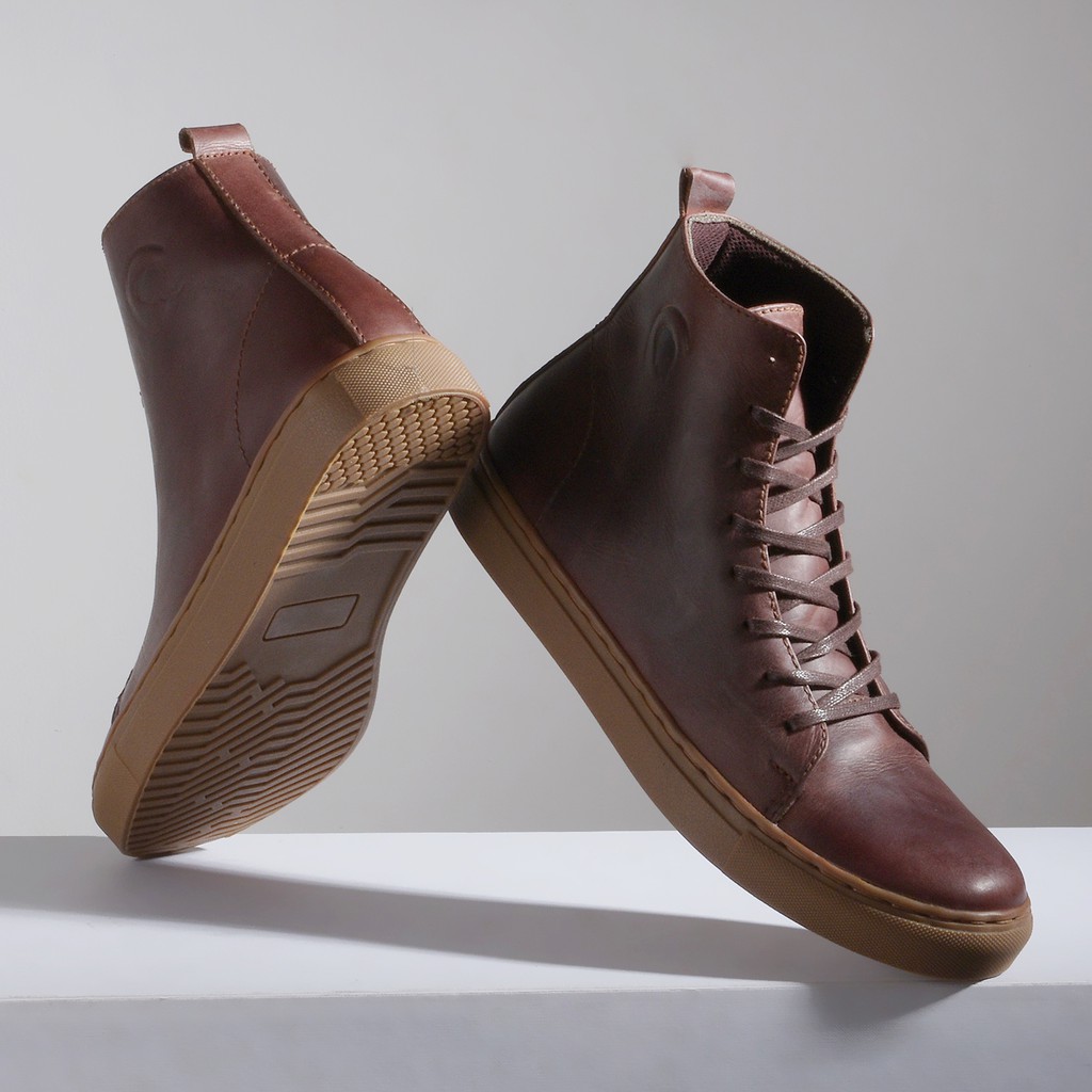 MAGNUS BROWN (KULIT ASLI) |ManNeedMe x Greata| Sepatu Boots Pria ORI