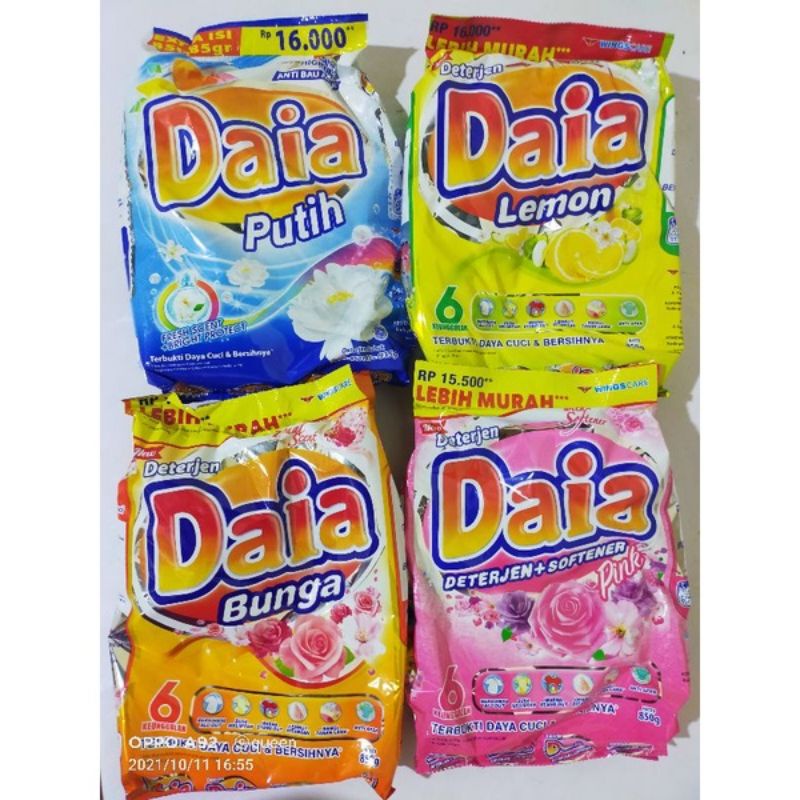 DAIA DETERJEN 850 GR [Tanpa Hadiah Piring]