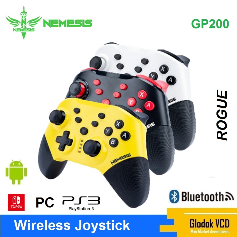 Joystick Gamepad Wireless Bluetooth NYK Nemesis GP200 Rogue