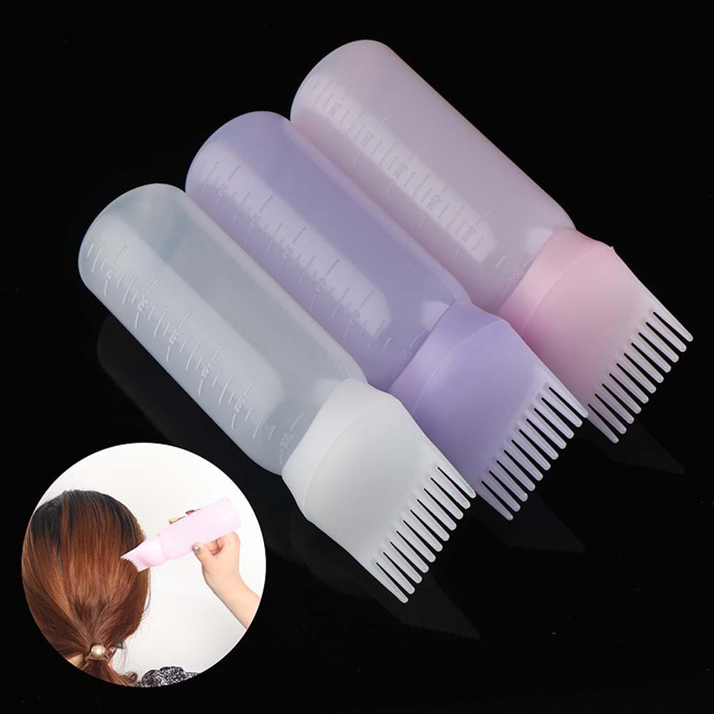 Needway   Botol Aplikator Botol Kosong Sisir Minyak Dispensing Pewarna Rambut Sisir Mewarnai Botol Shampoo