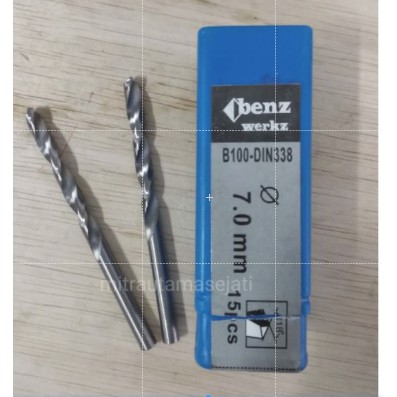 HSS DRILL BIT/MATA BOR BESI 7 MM BENZ