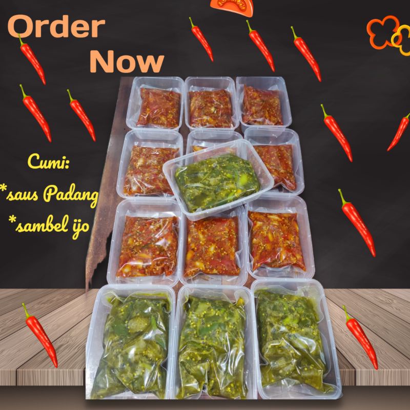 

COD Cumi saus Padang / Sambal Ijo nikmat santap