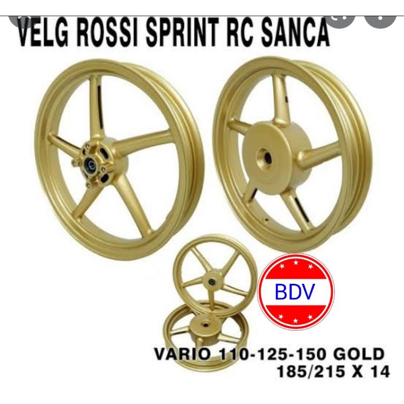 Velg Racing V Rossi P5 SANCA Copy RCB Vario 125, Vario 150 Gold