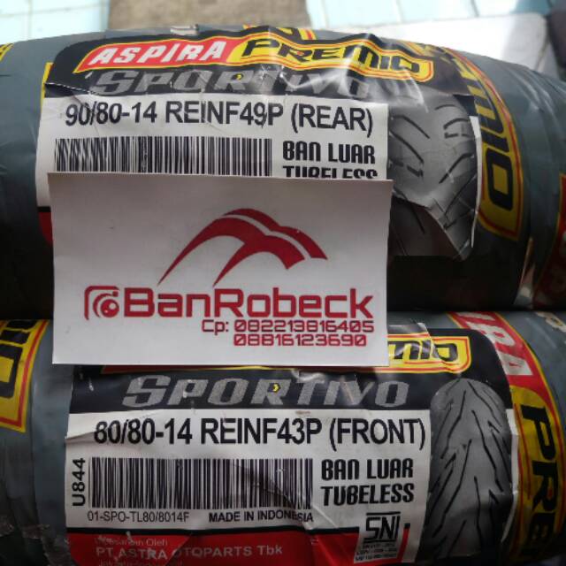 Paket Ban14 Aspira Premio Sportivo 80/80-14&90/80-14