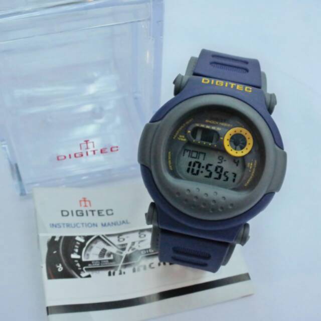 Jam Tangan Sporty Digitec DG-2101T Original Blue Grey
