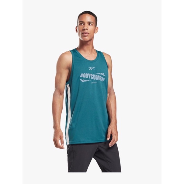 Reebok Men's Les mills  Body combat Tank - Midnight Pine