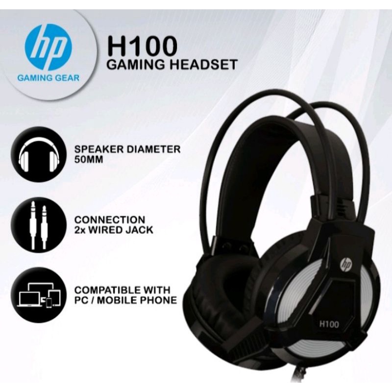 headset Gaming  hp h100 original