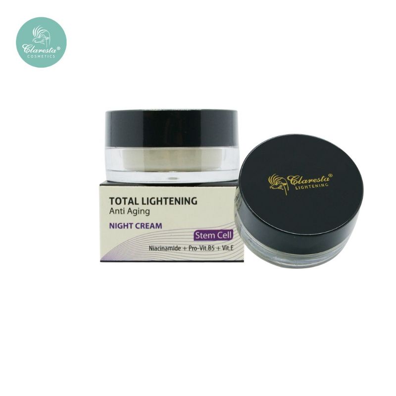 claresta lightening anti aging night cream 23g