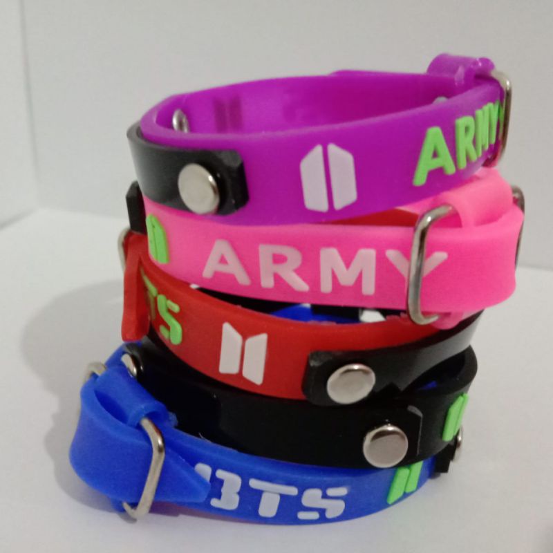 Gelang Karet BTS ARMY 1 lusin