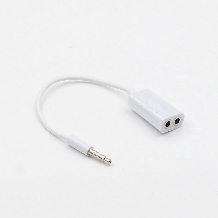 one split two couple earphone divider 3.5mm plug earbuds audio divider