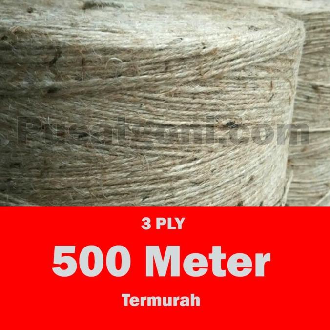 

[BISA COD] Tali Goni atau tali rami 3 PLY 500 meter untuk kerajinan