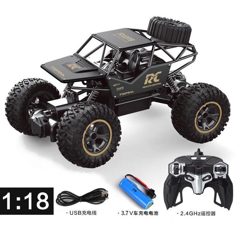 Mainan Mobil Remote Control Rock Crawler Offroad Alloy Material 1:18