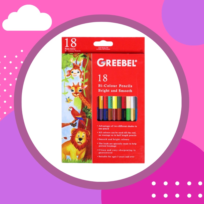 

PENSIL WARNA GREEBEL 18 BI COLOUR