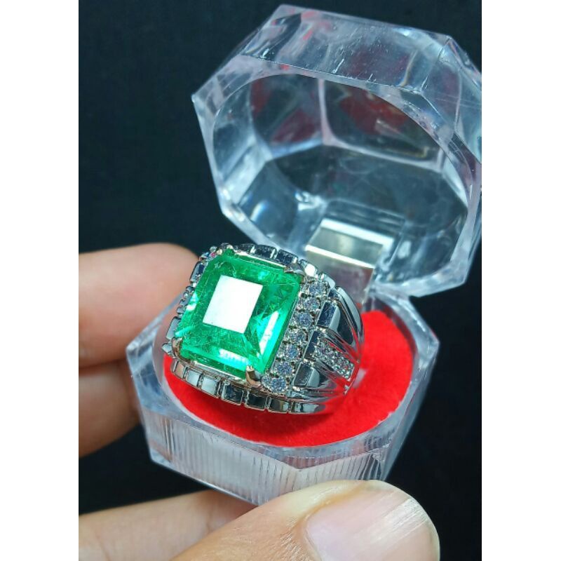 Jamrud Comombia Asli Catam Hijau Super kualitas terbaik harga promo