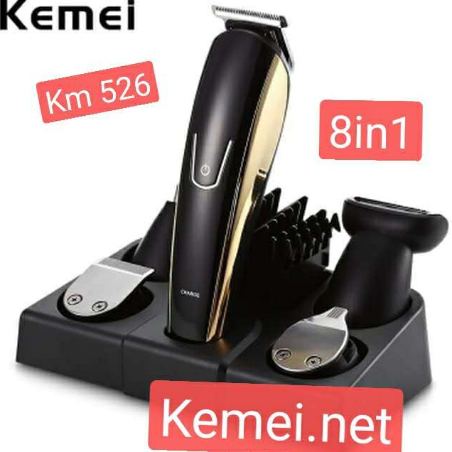 Alat Cukur Rambut Charger Kemei KM 526 8 in 1 Hair Clipper Kemei 526