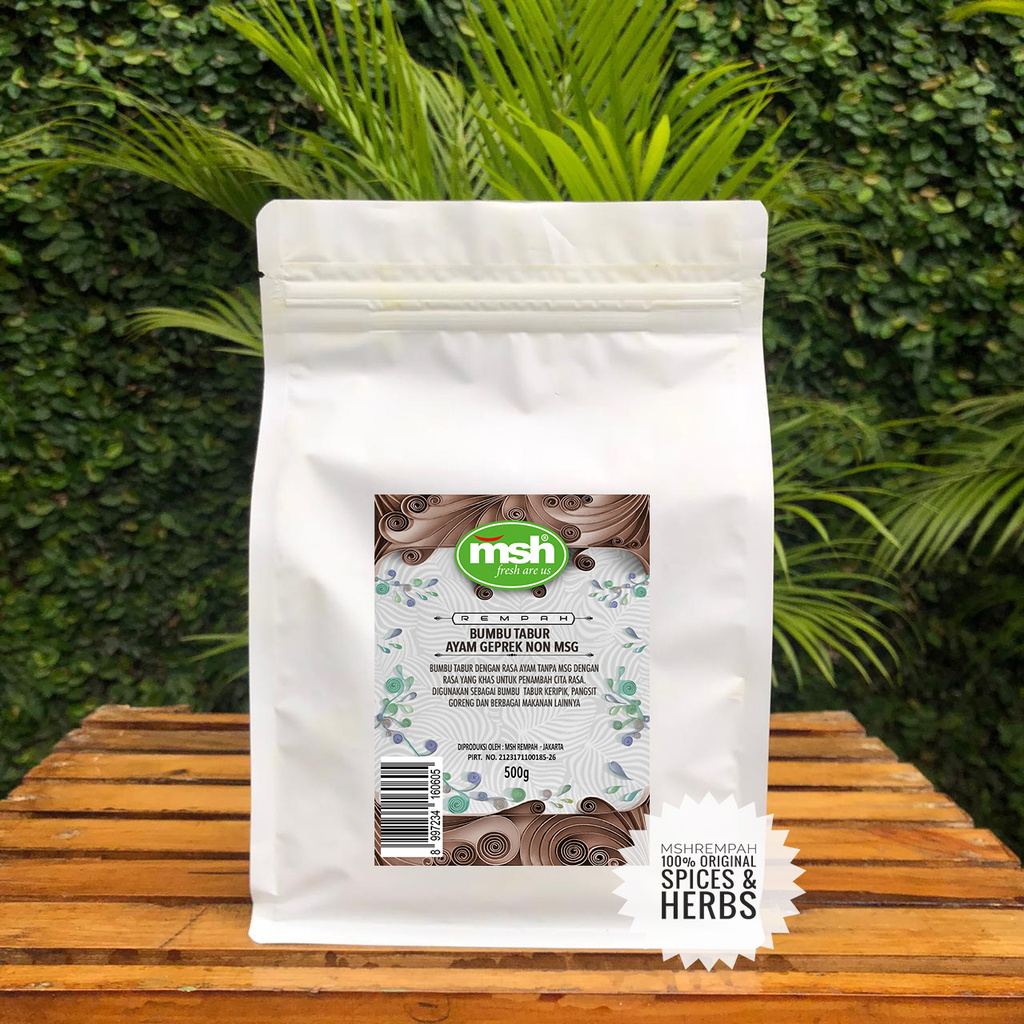 

Bumbu Tabur Ayam Geprek Non MSG 500 g