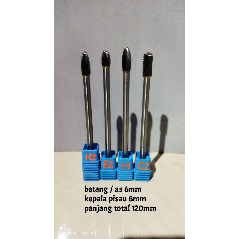 Carbide burs mata tuner porting batang 6mm