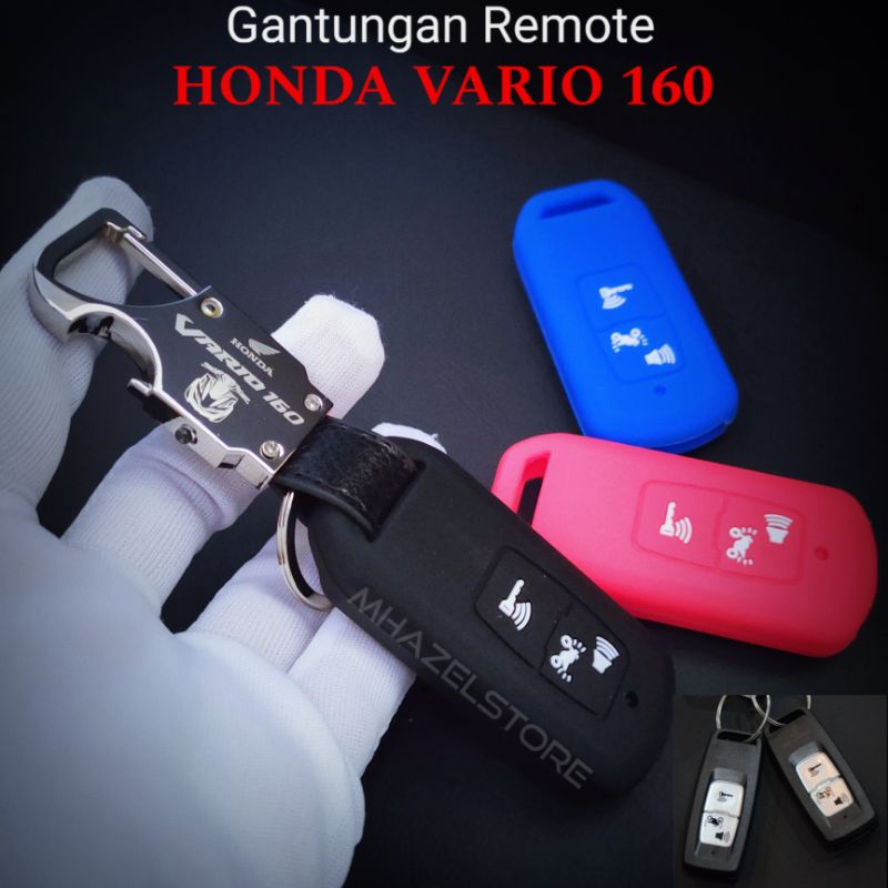 gantungan kunci sarung cover remote keyless motor honda vario 160 logo premium